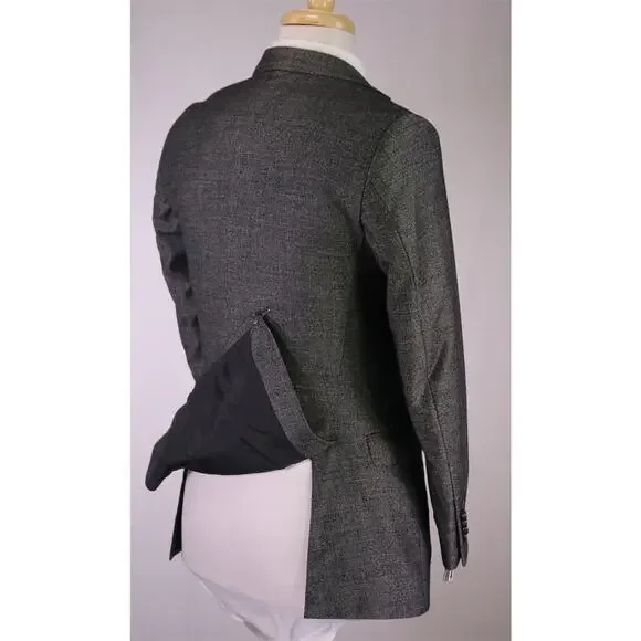 Richard James Gray/Black Tic Woven 2-Btn Slim Fit Wool Suit 36S - Picture 7 of 10